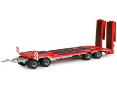 CONRAD #98033 - Schwarzmuller Lowboy Trailer 4-Axle with Offset Platform in RedFeatures