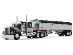 Kenworth W900A with 36 Sleeper in Gray and Viper Red and 43 Wilson Pacesetter Grain Trailer #60-2137