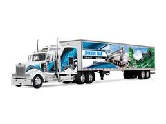 Walinga - Kenworth W900L with 86 Studio Sleeper and 53 Utility Trailer with Skirts all Decorated with Walinga Graphics #60-2167