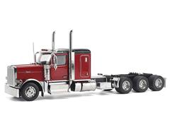 DIECAST MASTERS #71145 - Peterbilt Model 589 131 BBC Configuration with 58 Sleeper and Tridem Axle Semi in Legendary Red