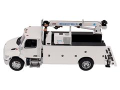 DIECAST MASTERS #71214 - Peterbilt Model 536 Auto-Crane Titan85-Body HC14-Crane Work Truck with Miller EnPak in White - Transport Series