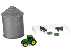 ERTL #47677 - John Deere - 10-Piece Farm Playset with Mini Grain Bin