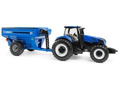 ERTL #61028 - New Holland Genesis T8 355 Tractor with J M Grain Cart