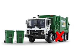 10-4004C-X1 - First Gear Replicas Waste Management Mack TerraPro Refuse Truck