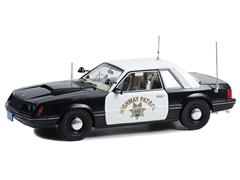 13600 - Greenlight Diecast California Highway Patrol 1982 Ford Mustang SSP