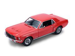 GREENLIGHT #13707 - 1968 Ford Mustang Coupe in Flower Power Red - West Coast USA Special Edition - Ford Rainbow of Colors