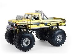 GREENLIGHT #13715 - Bigfoot #1 50th Anniversary - 1974 Ford F-250 Monster Truck in Gold Chrome with Bob Chandler Standing Figure