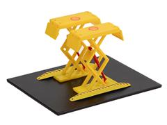 16160-C - Greenlight Diecast Shell Oil Automotive Double Scissor Lift Auto