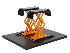 GREENLIGHT #16220-A - Automotive Double Scissor Lift in Orange and Black