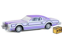 GREENLIGHT #2020003-CASE-12 - 1973 Ford Thunderbird Lowrider in Purple - Michael Heralda Special Edition