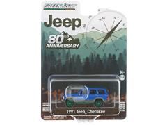 Greenlight Diecast Jeep 80th Anniversary Edition 1991 Jeep Cherokee