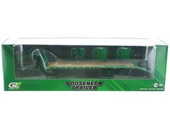 Gooseneck Trailer in Blue with Red and White Conspicuity Stripes #30466-SP1