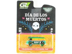 GREENLIGHT #30525-SP - Dia de los Muertos - Volkswagen Type 2 Panel Van in Chrome Green