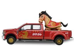 GREENLIGHT #30577 - 2026 Year of the Horse - 2022 Ford F-450 - Chinese Zodiac 2026 Year of the Horse with Horse Accessory