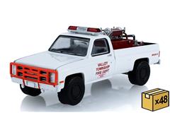 GREENLIGHT #30579-MASTER - 1983 Chevrolet K20 Custom Deluxe 4X4 Brush Fire Truck - Valley Township Fire Department Heavy Chevy Danville Pennsylvania 48 Pieces