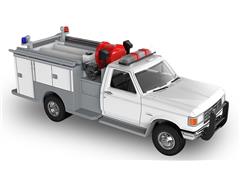 GREENLIGHT #30581 - 1988 Ford F-350 Mini Pumper Fire Truck - White
