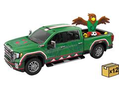GREENLIGHT #30589-CASE - 2022 GMC Sierra 3500 HD - Mexico Tribute with Eagle Figurine - International Soccer Celebration