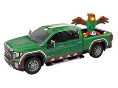 GREENLIGHT #30589 - 2022 GMC Sierra 3500 HD - Mexico Tribute with Eagle Figurine - International Soccer Celebration