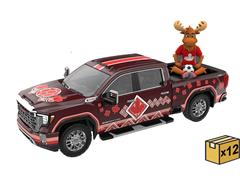 GREENLIGHT #30590-CASE - 2022 GMC Sierra 3500 HD - Canada Tribute with Moose Figurine - International Soccer Celebration