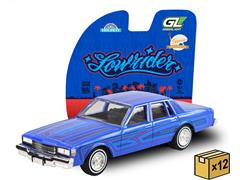 GREENLIGHT #30598-CASE - 1986 Chevrolet Caprice in Electric Blue Sergio Rocha Collaboration