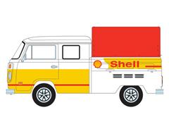 GREENLIGHT #35320-B - Shell Oil Shop - 1974 Volkswagen T2 Doka Crew Cab with Canopy