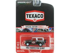 GREENLIGHT #41165-B-SP1 - Texaco - 1963 Harvester Scout in Black - Texaco Special Edition Series 1