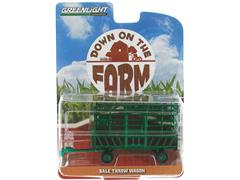 48070-F-SP - Greenlight Diecast Bale Throw Wagon