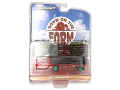 48080-F-SP - Greenlight Diecast Bale Throw Wagon