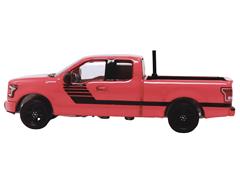 GREENLIGHT #48110-E - 2015 Ford F-150 Pickup Truck in Red with Ladder Rack