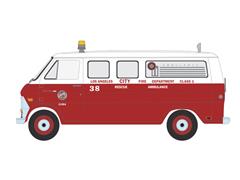 67070-B - Greenlight Diecast LAFD 1969 Ford Econoline Ambulance