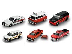 GREENLIGHT #67070-CASE - Fire Rescue Series 4 - 6-Piece Set in a Non-Returnable Factory-Sealed Case