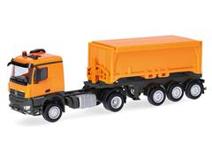 318549 - Herpa Model Mercedes Arocs Covered Dump Semi