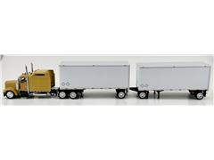 HO LOGISTICS #HL-149 - 28 Dry Trailer Combo with Dolly in White with Silver - Trailer Only Cab Not Included