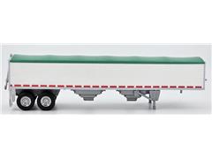 Covered Grain Trailer with Green Tarp #HL-466