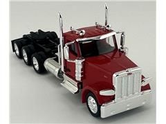 HO LOGISTICS #HL-589082 - Peterbilt 589 3-Axel Day Cab in Red
