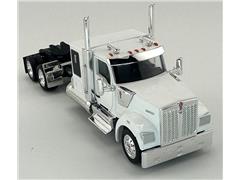 HO LOGISTICS #HL-990073 - Kenworth W990 Flat Top Sleeper Cab in White
