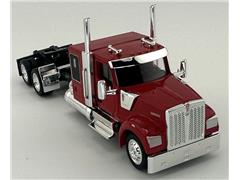 HO LOGISTICS #HL-990083 - Kenworth W990 Flat Top Sleeper Cab in Red