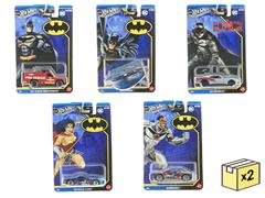 HOT WHEELS #HDG89-956P-CASE - Silver Series Batman Assortment - 10-Piece Set in a Non-Returnable Factory-Sealed Case