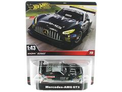 HOT WHEELS #HMD41-HWT13 - Mercedes AMG GT3 in Flat Black with Materialism Graphics - Hot Wheels Raw Spec