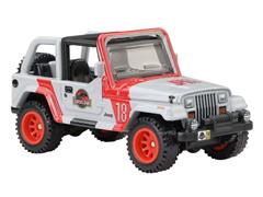 HOT WHEELS #HXD63-JBL59 - 1992 Jeep Wrangler Sahara - Jurassic Park