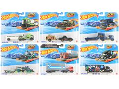 HOT WHEELS #HYT56-979C-CASE - Hot Wheels Track Fleet Series Assortment - 6-Piece Set in a Non-Returnable Factory-Sealed Case