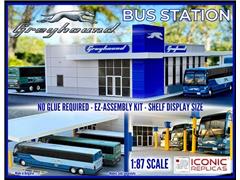 ICONIC REPLICAS #87-0599 - Greyhound Bus Station - E-Z Assembly Kit
