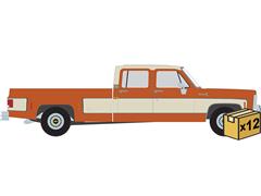 IXO AMERICA #IA64019-CASE - 1975 Chevrolet K30 Crew Dab Dually in Grecian Bronze and Santa Fe Tan