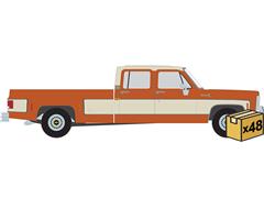 IXO AMERICA #IA64019-MASTER - 1975 Chevrolet K30 Crew Dab Dually in Grecian Bronze and Santa Fe Tan