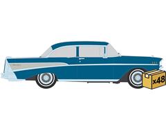 IXO AMERICA #IA64021-MASTER - 1957 Chevrolet Bel Air Sedan with Continental Kit in Harbor Blue