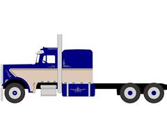 IXO AMERICA #U64TR032 - 2003 Freightliner Century Class 112 Sleeper in Gray - Brochure Truck