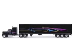 IXO AMERICA #U64TRTR008TB - 1980 GMC General Semi with Trailer in Black