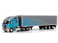 IXO AMERICA #U64TRTR014M - 2002 Freightliner Argosy with Modern Trailer in Grey and Blue