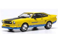 IXO MODELS #CLC626N-22 - 1978 Ford Mustang II Monroe Handler in Yellow Blue and Black
