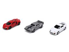 JADA TOYS #32482 - Fast Furious - Nano Hollywood Rides 3-in-1 Blister Pack